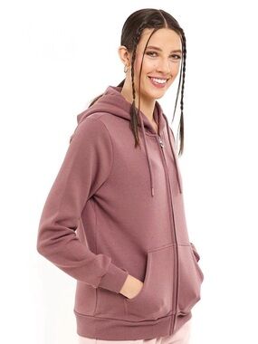 Cozy Purple Zip-Up Hoodie